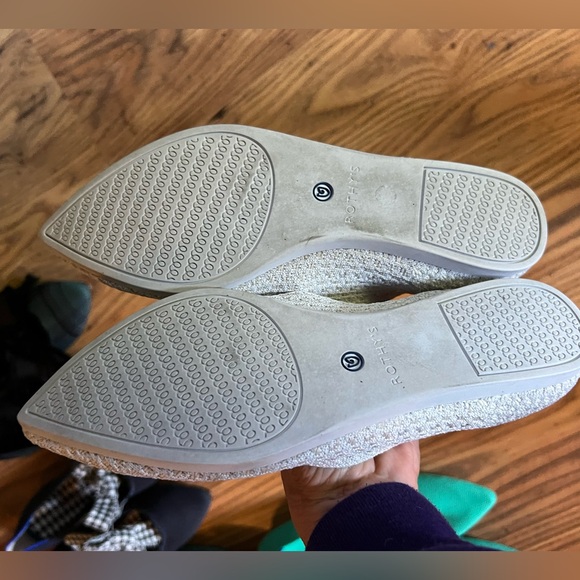 Rothy's Points in "Salt Honeycomb," cream/white, size 8, GUC - Picture 5 of 9